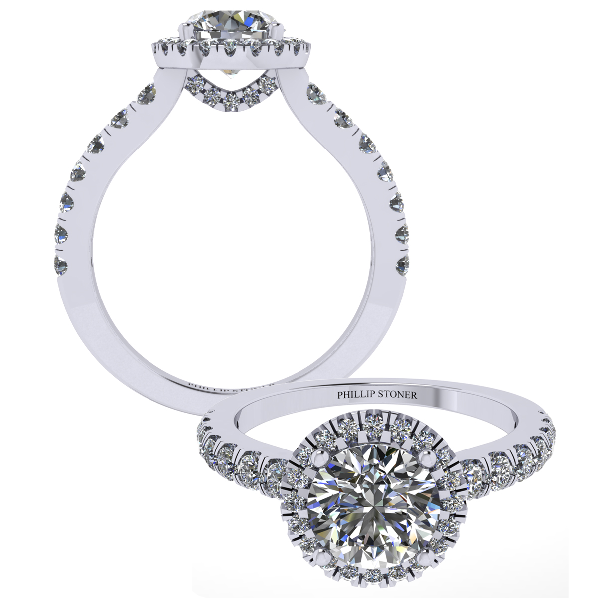 Thea Engagement Ring CAD Design by Phillip Stoner The Jeweller