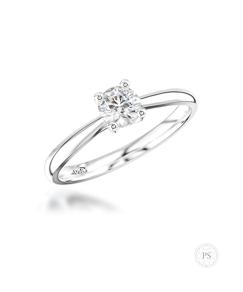 0.20ct Delicate Round Diamond Engagement Ring
