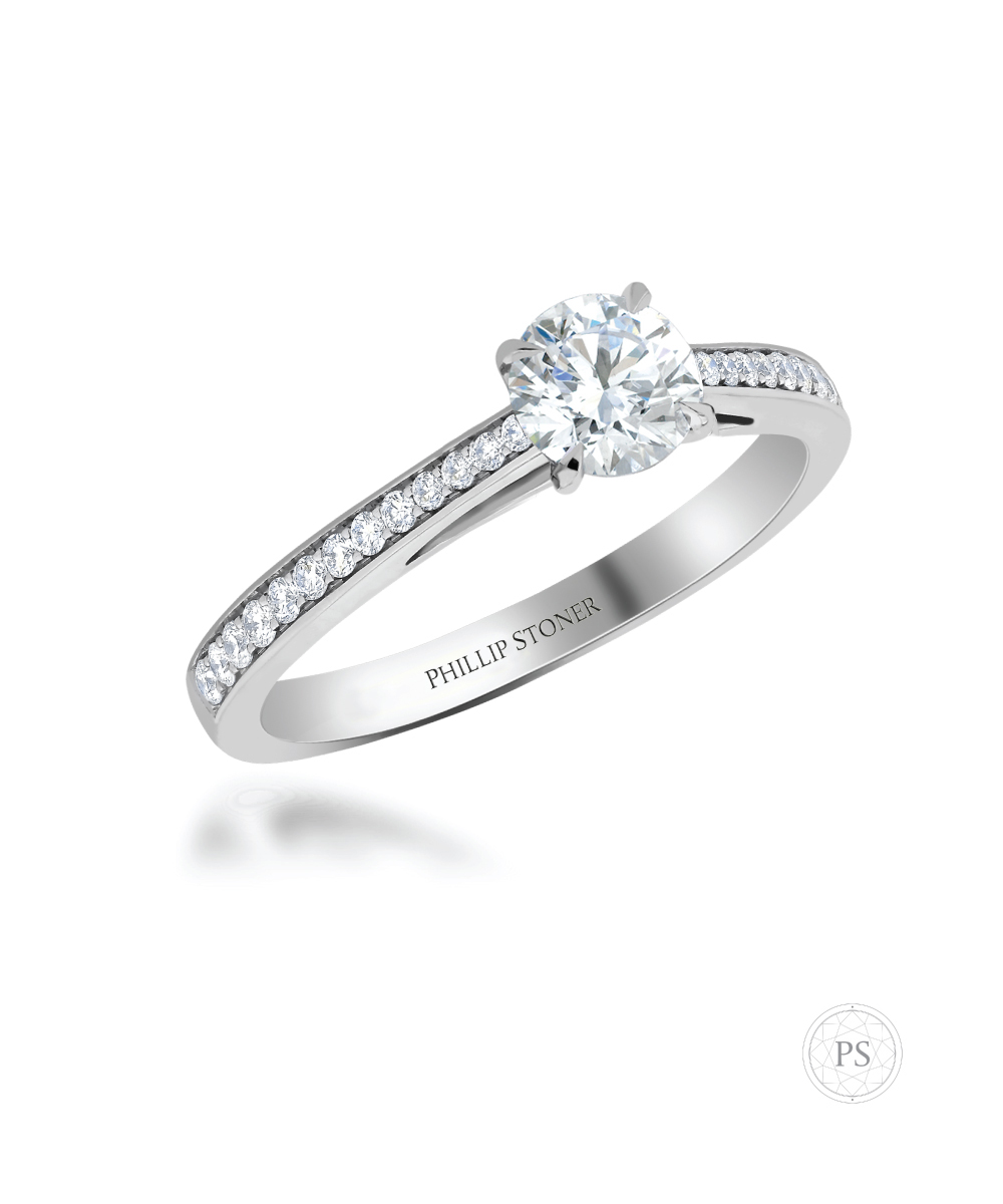 0.30ct Luxury Pavé Set Round Diamond Engagement Ring