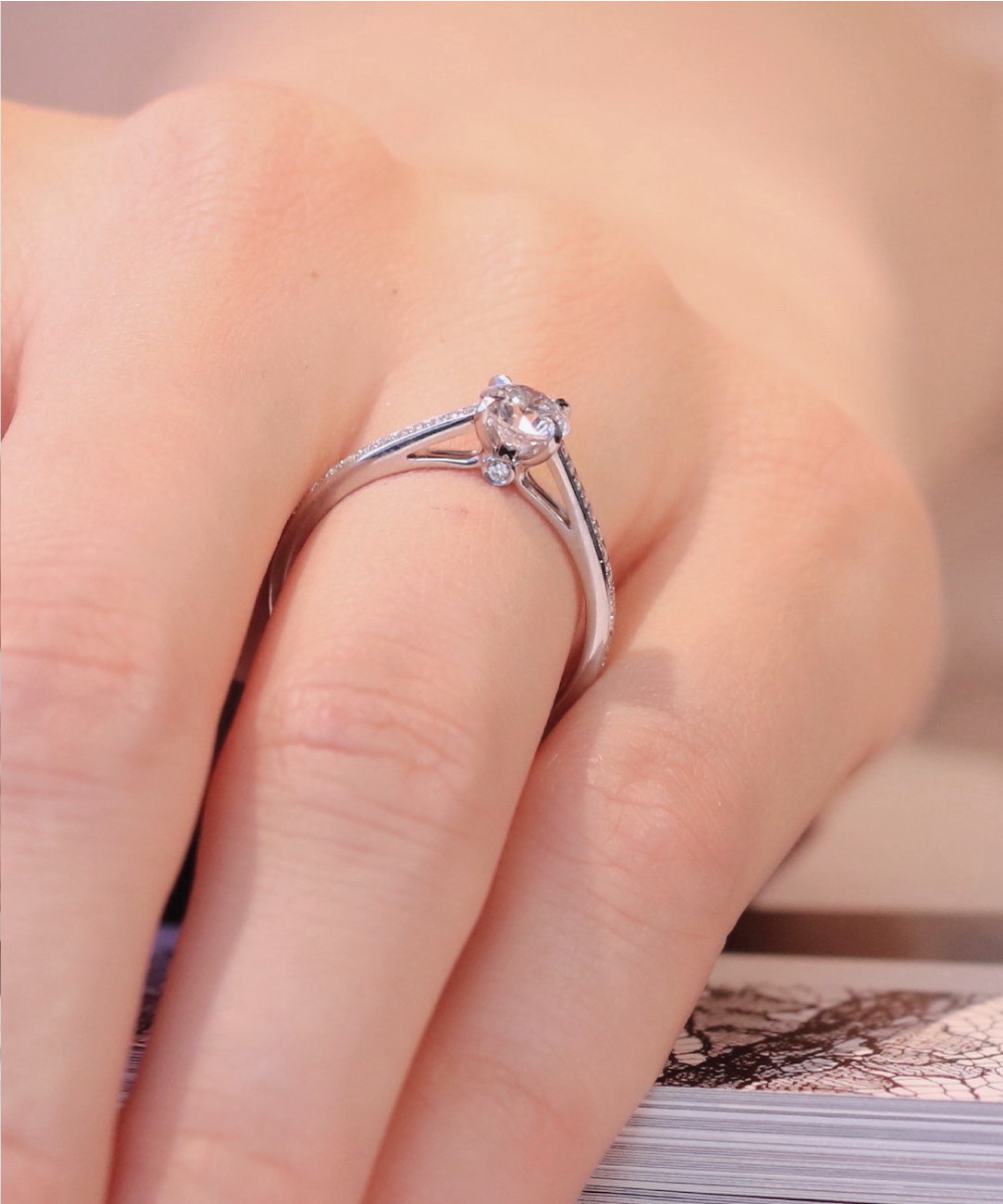 0.70ct Luxury Pavé Set Round Diamond Engagement Ring