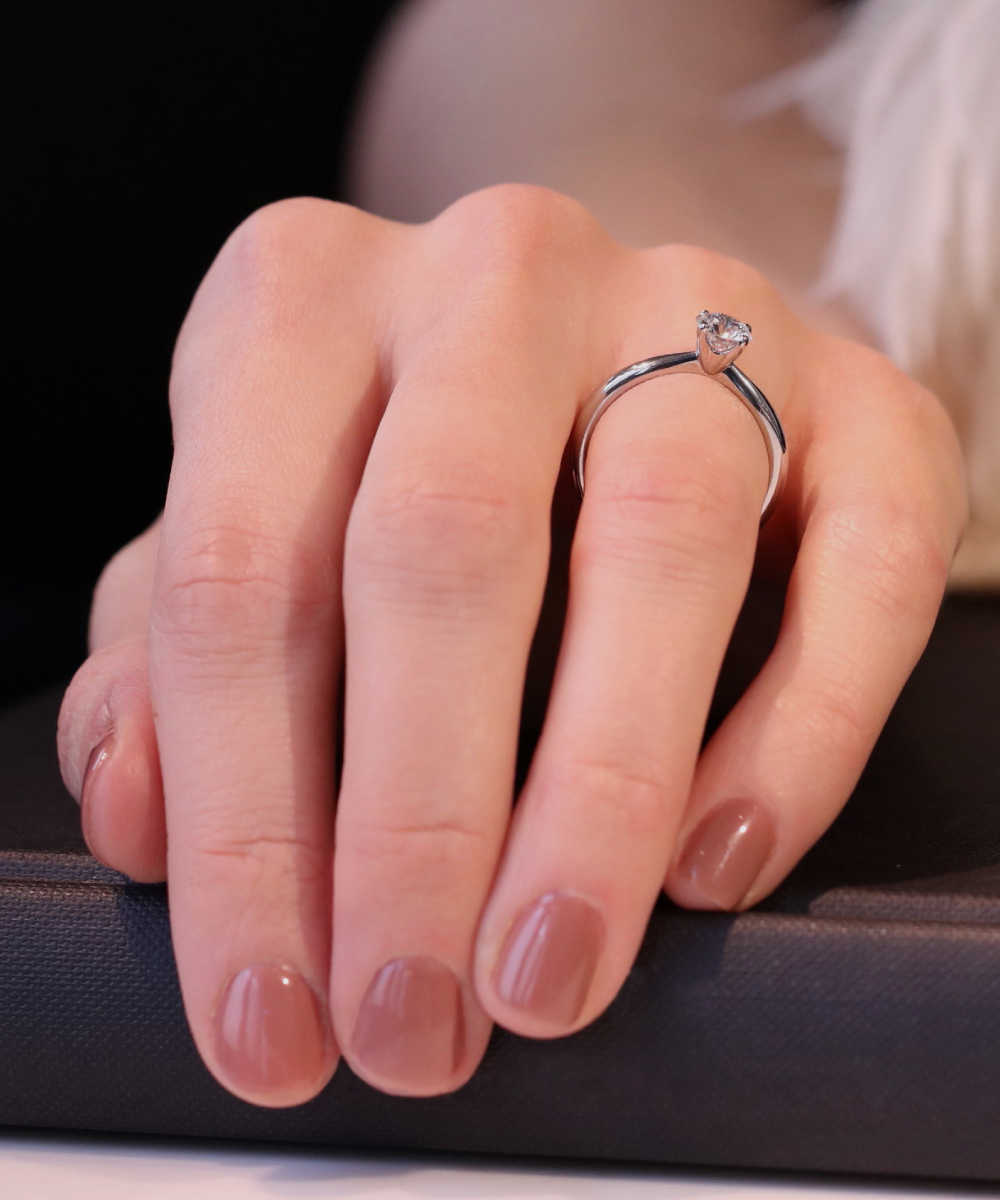 Round cut diamond best sale solitaire ring