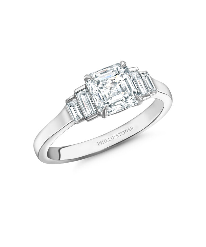 1.50ct Asscher Cut Diamond Ava Engagement Ring - Phillip Stoner The Jeweller