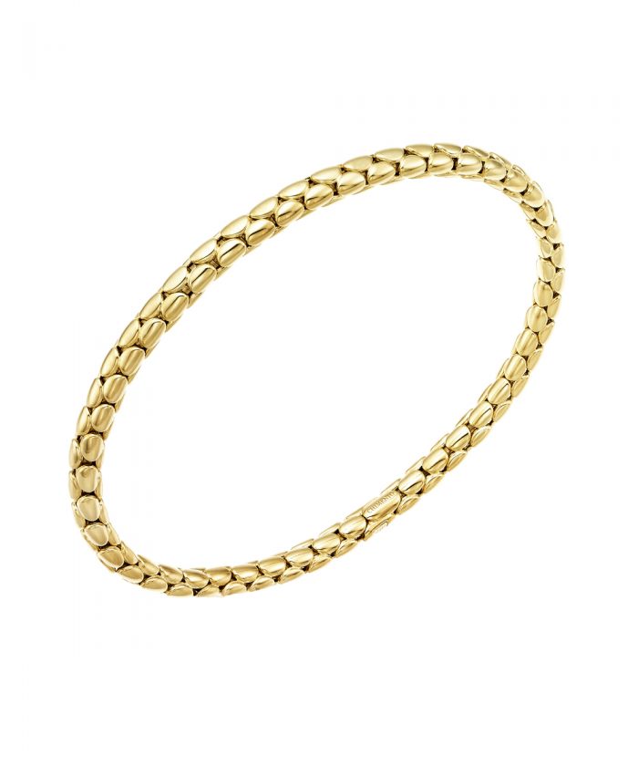 Chimento Yellow Gold Slim Stretch Bracelet