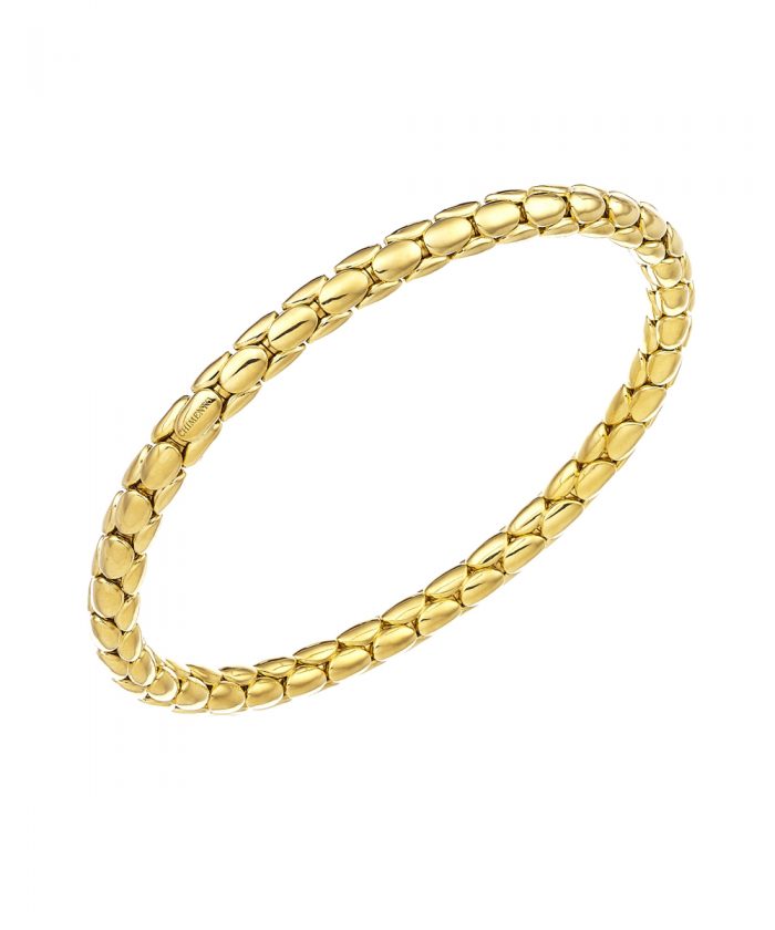 Chimento Yellow Gold Spring Stretch Bracelet