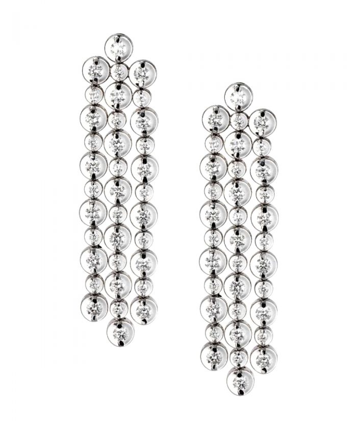 Diamond Waterfall Chandelier Earrings