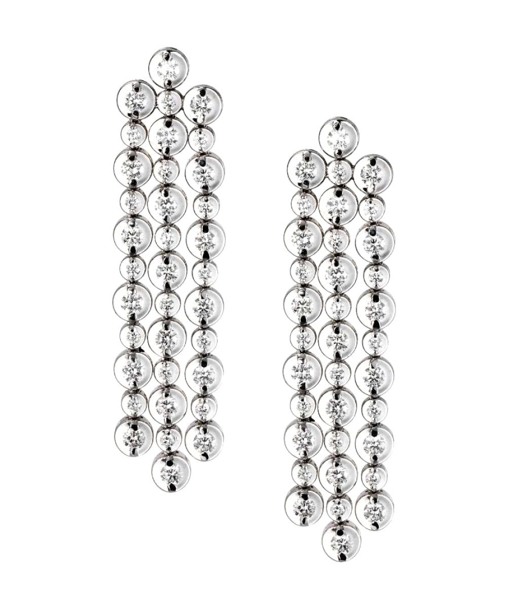 Diamond Waterfall Chandelier Earrings