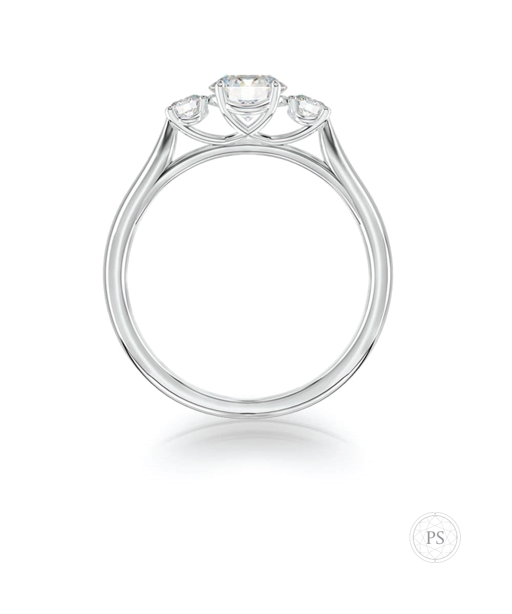 Platinum Trilogy Engagement Ring