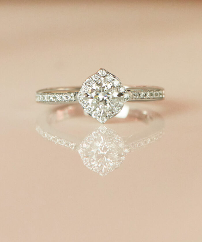 Stephen Webster Platinum Halo Engagement Ring