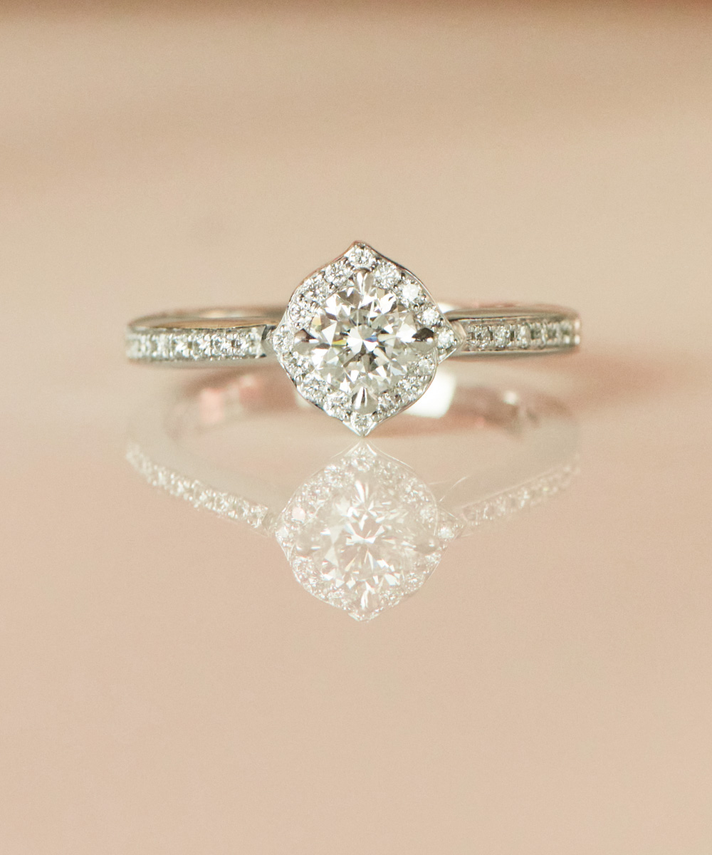 Stephen Webster Platinum Halo Engagement Ring