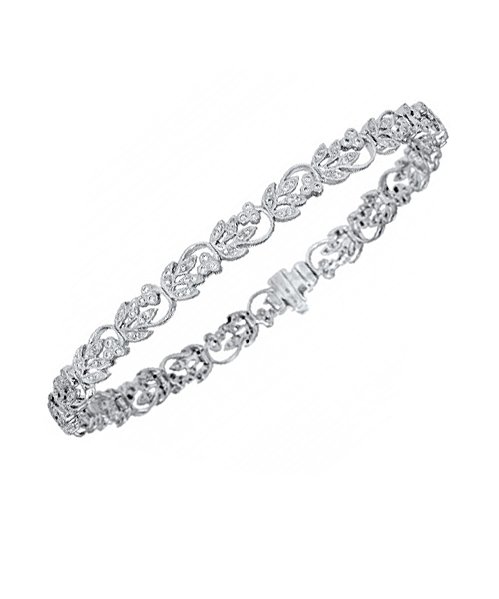 Ungar & Ungar Floral Diamond Line Bracelet