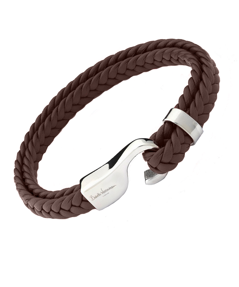 Babette Wasserman Brown Marine Leather Bracelet