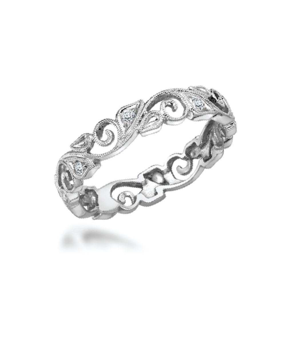 Ungar & Ungar Diamond Set Vine Eternity Ring