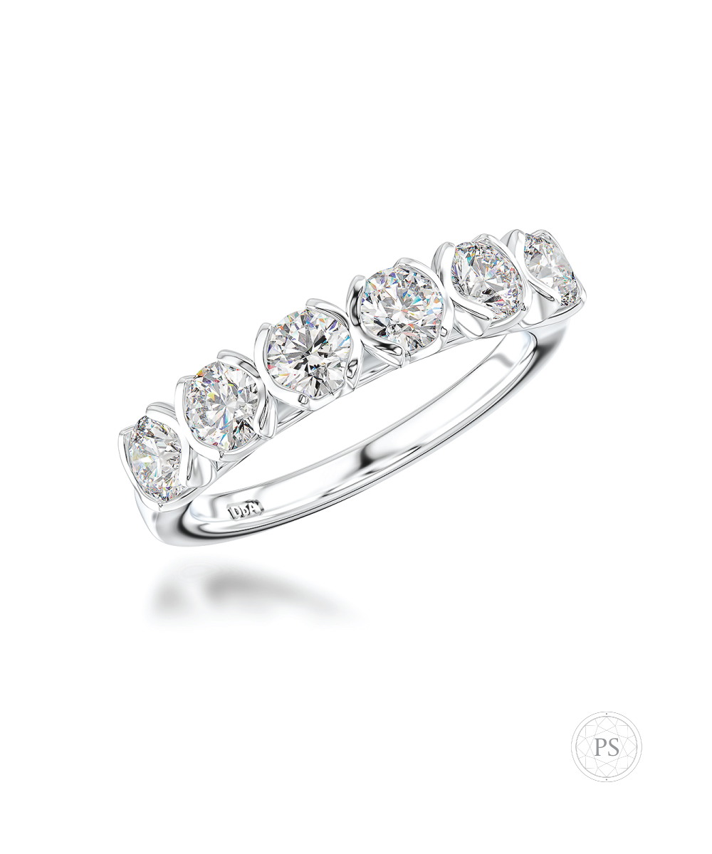 0.96ct Platinum Statement Diamond Eternity Band