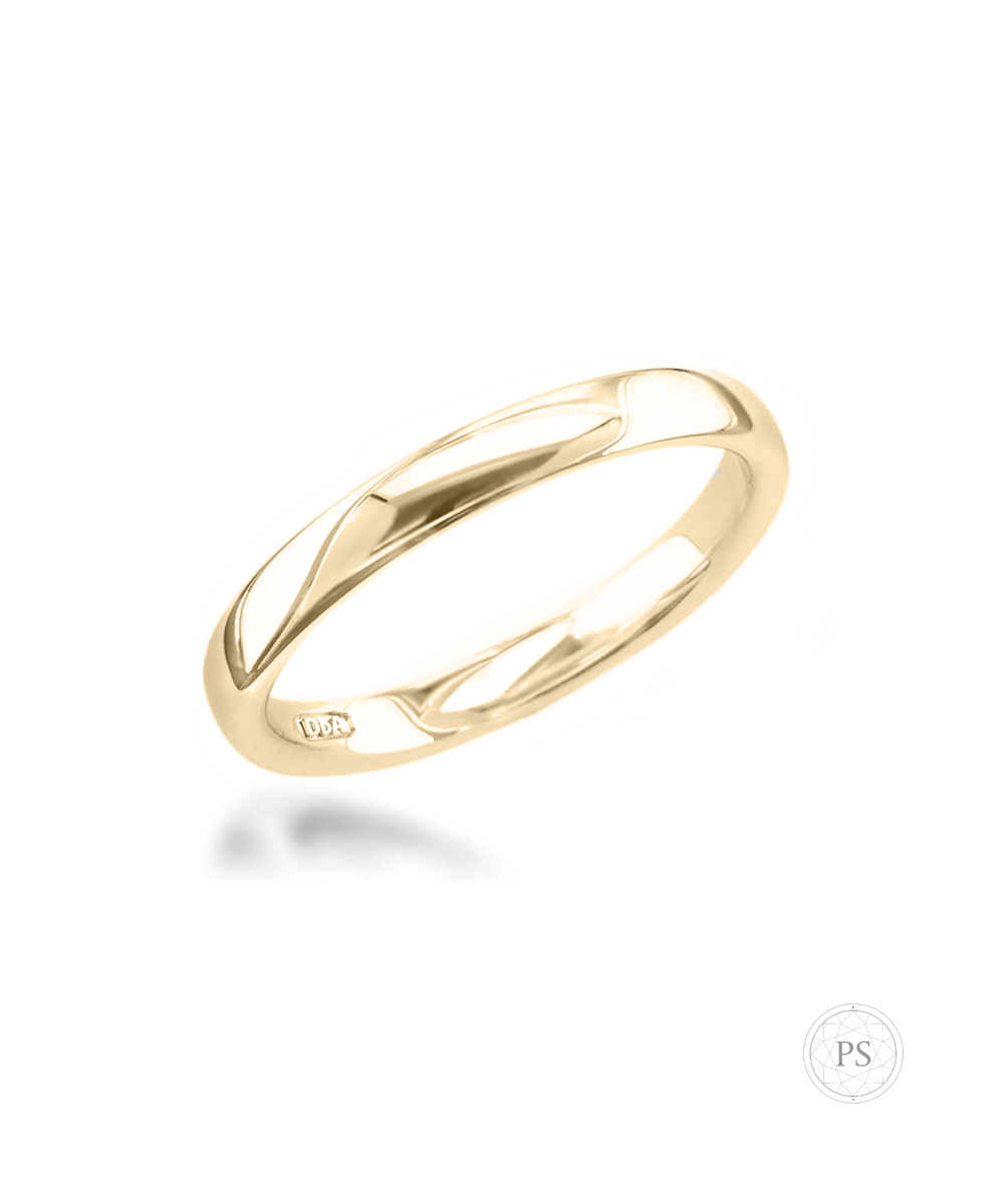 3mm 18ct Yellow Gold Wedding Band