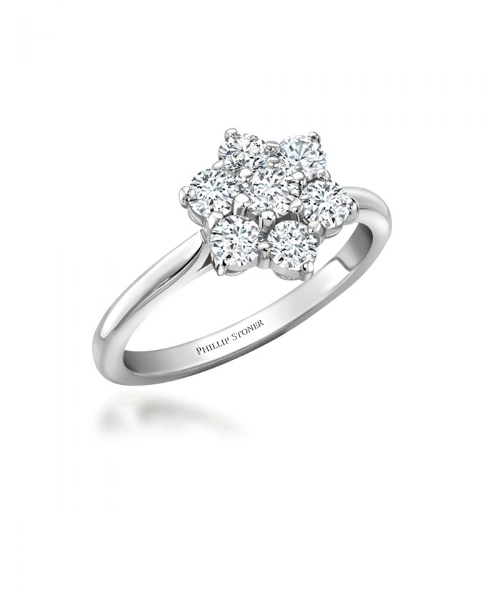 1ct Diamond Daisy Cocktail Ring