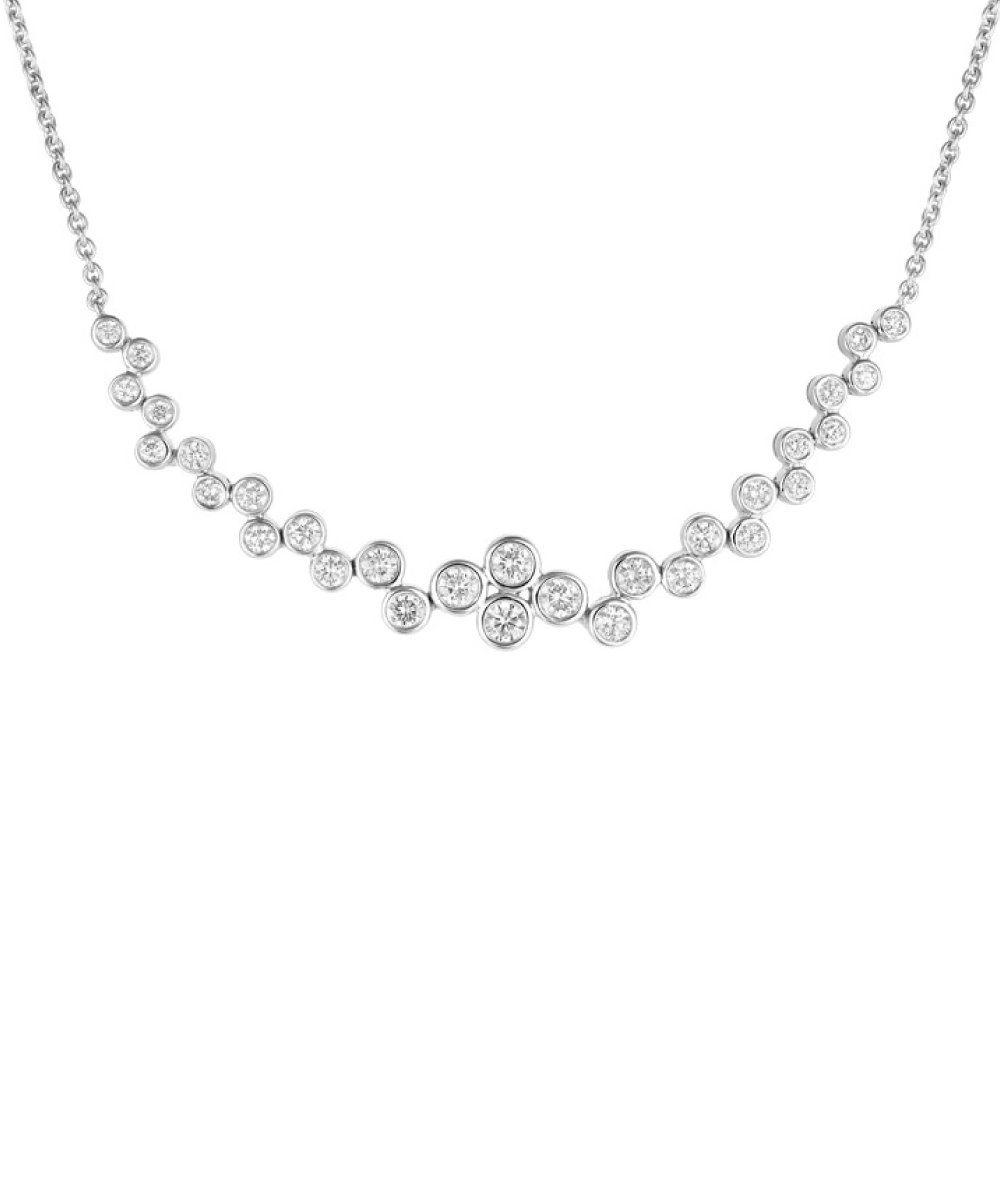 Cascade Diamond Line Necklace