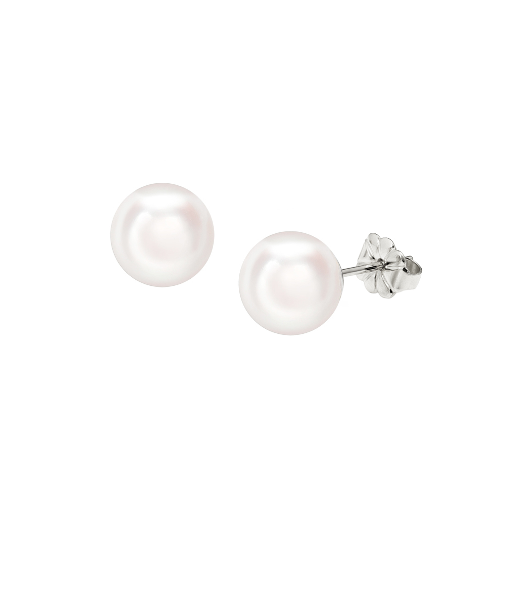 18ct White Gold Akoya Pearl Studs