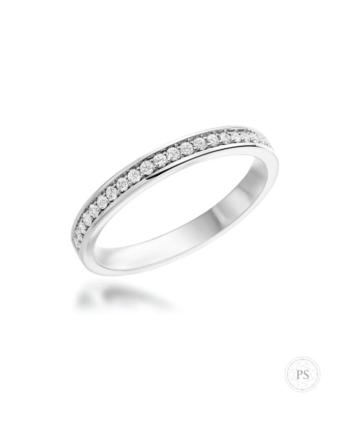 Luxury Flat Pavé Set Diamond Eternity Band