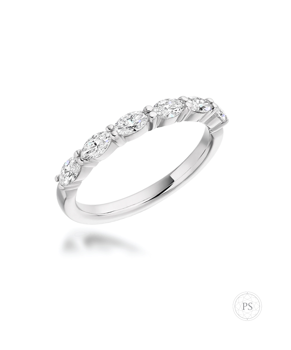 Marquise Cut Diamond Set Eternity Ring