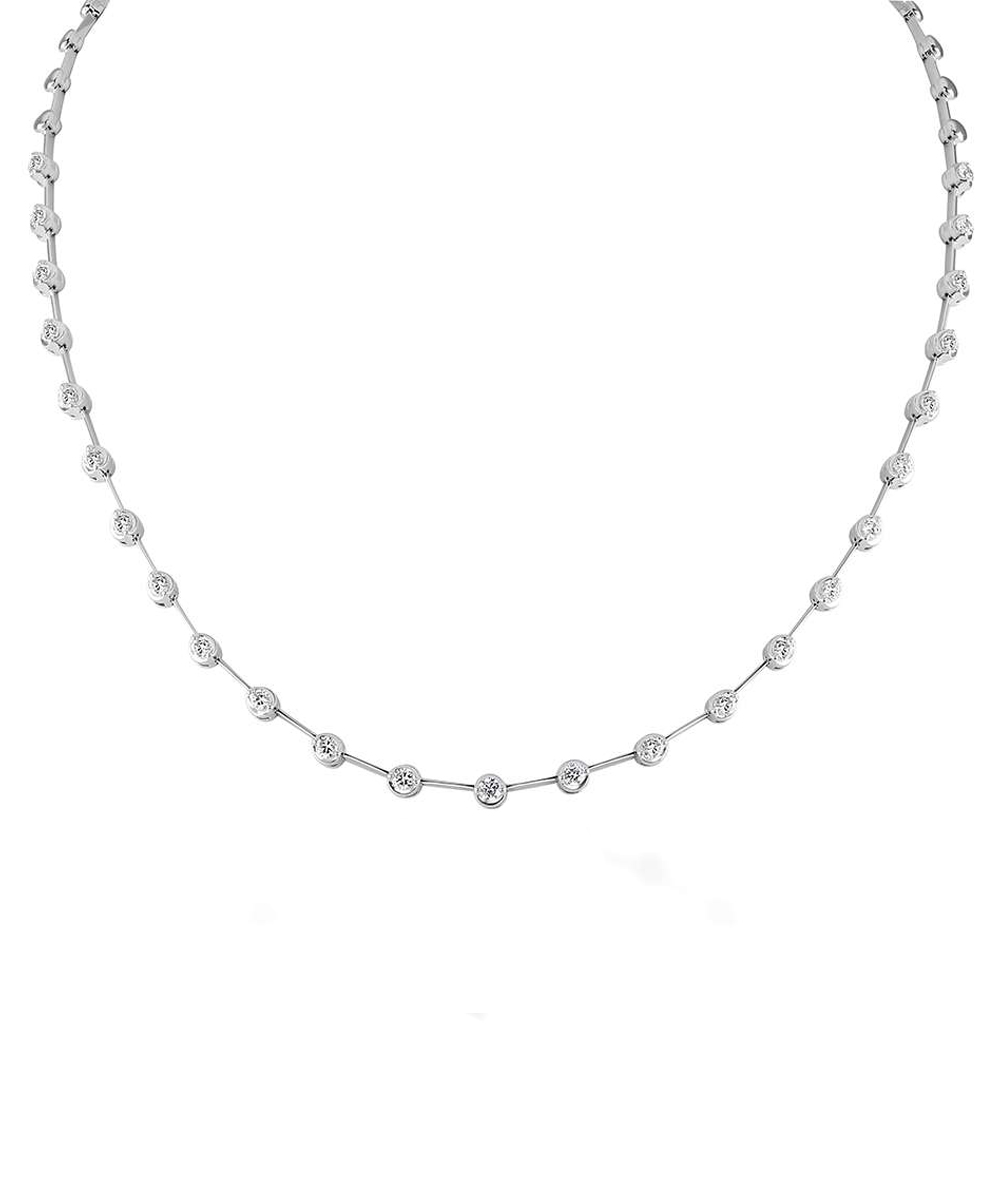 1.5ct Diamond Two Claw Duet Collar Necklace