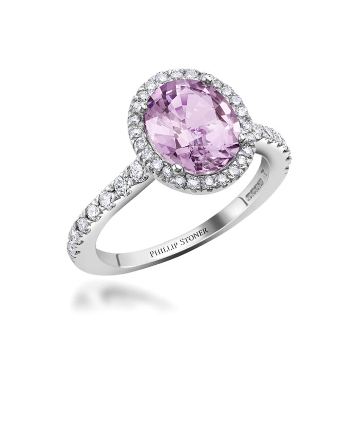 Purple Sapphire & Diamond Thea Cocktail Ring
