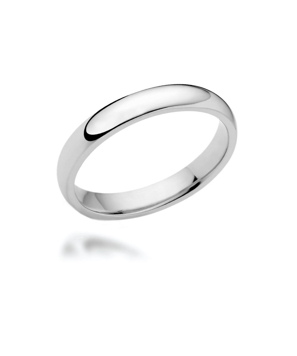 3mm Medium Court Shaped Wedding Band