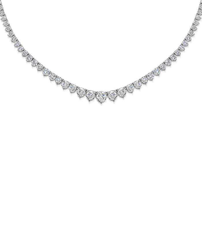 Graduated Diamond Collar Necklace