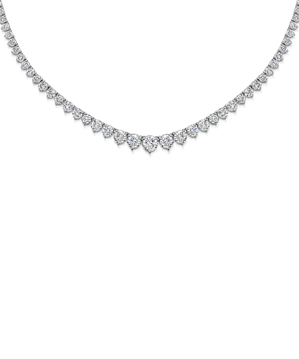 Graduated Diamond Collar Necklace