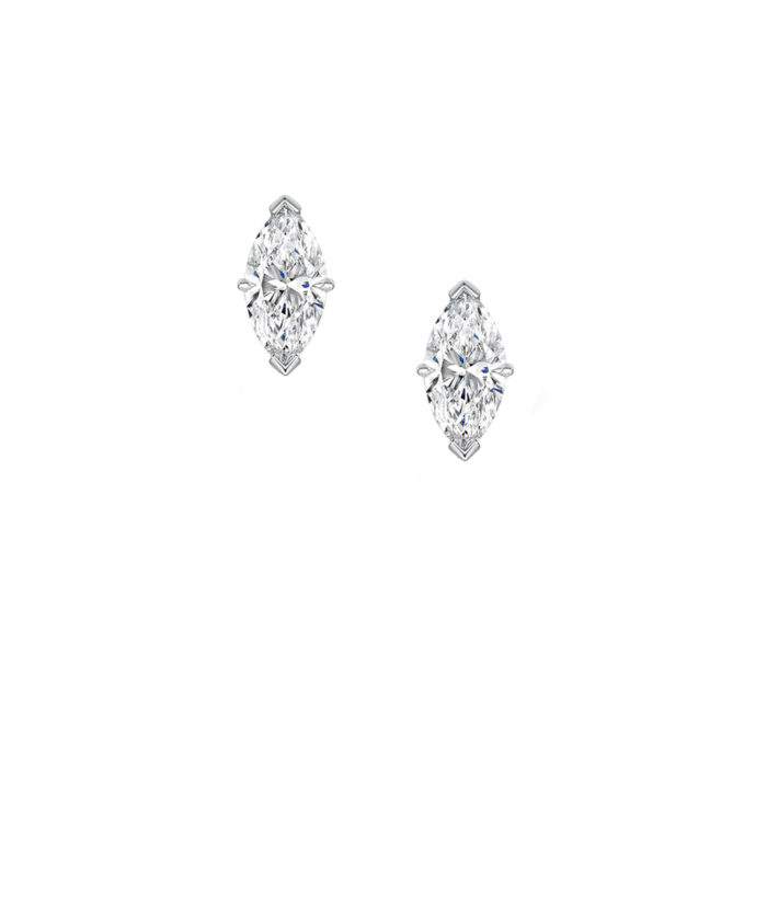 Classic Marquise Cut Diamond Stud Earrings
