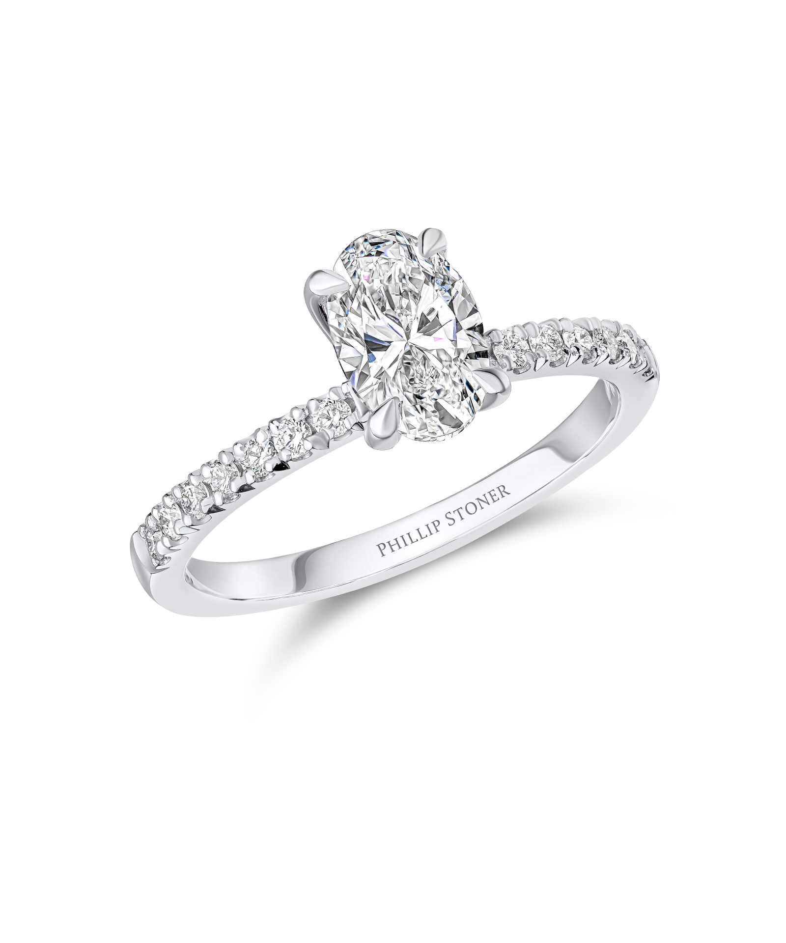 1ct Oval Cut Diamond Set Nova Engagement Ring - Phillip Stoner The Jeweller