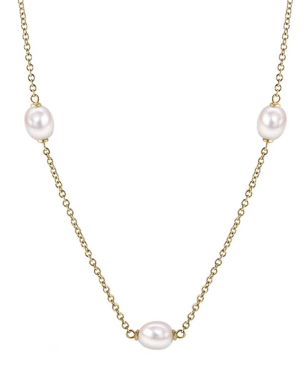 Matt Aminoff 18ct Yellow Gold Pearl Necklace