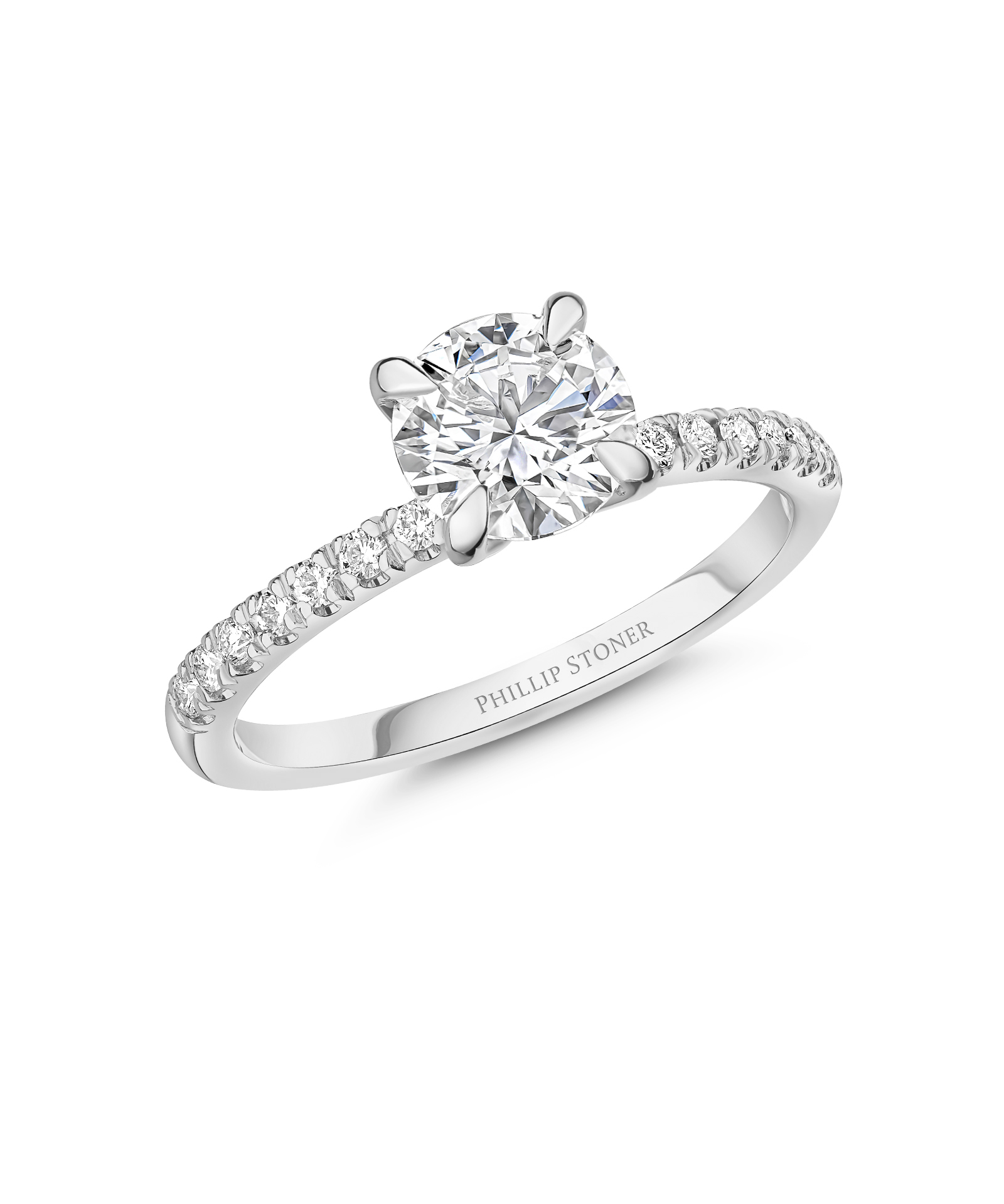 1.2ct Round Brilliant Cut Diamond Set Nova Platinum Engagement Ring - Phillip Stoner The Jeweller