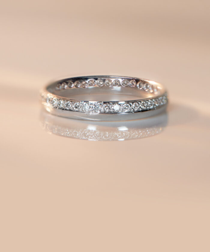 Contemporary Full Set Diamond Eternity Ring