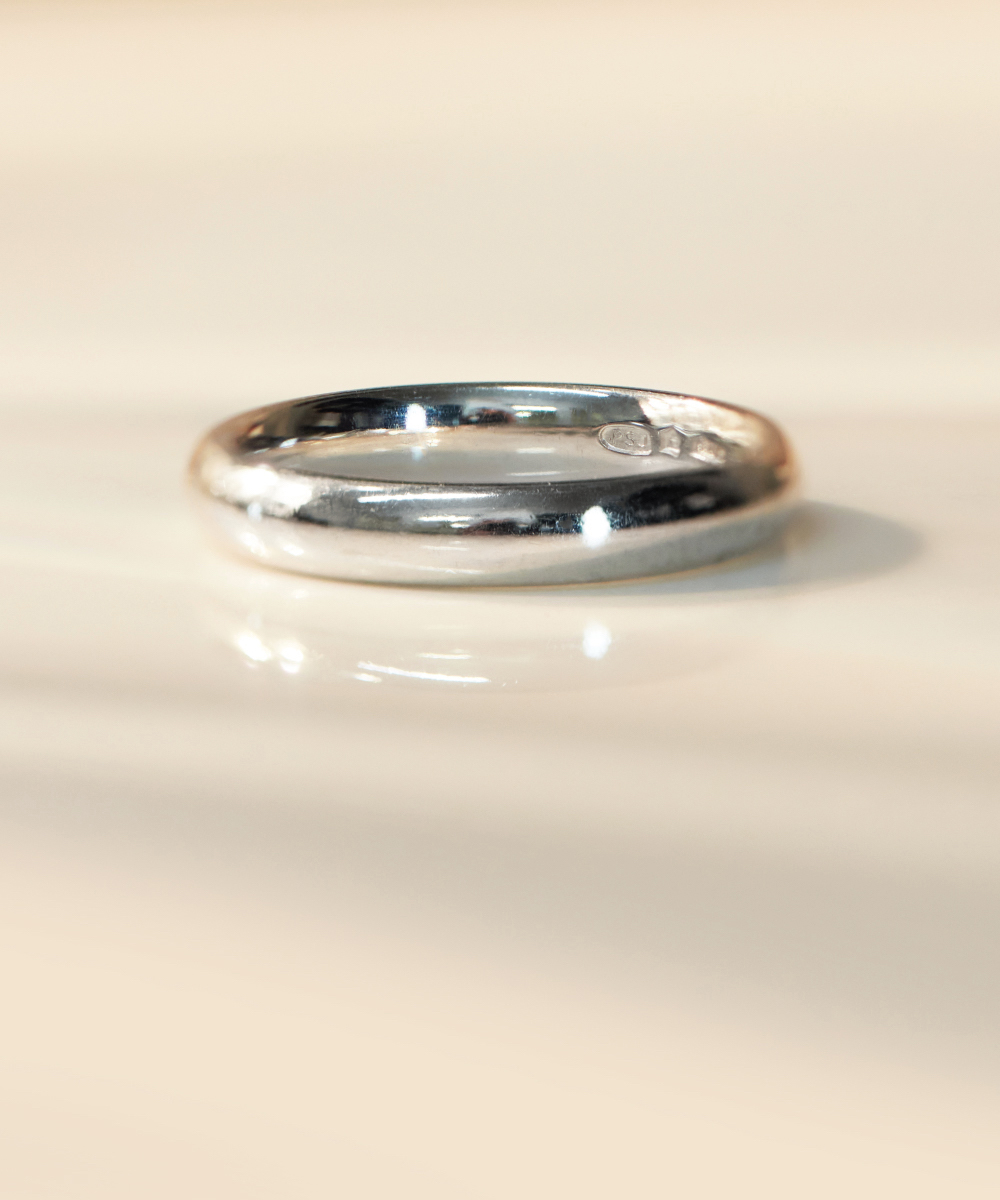 Platinum 3.5mm Heavy Court Wedding Band