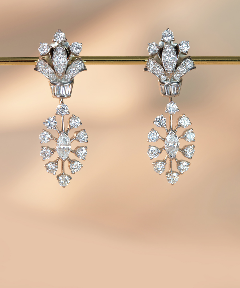 Pre-owned Tiffany & Co. Diamond Drop Earrings - Phillip Stoner The Jeweller