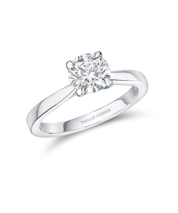 1.5ct Round Brilliant Cut Diamond Ring with Cathedral Setting - Phillip Stoner The Jeweller