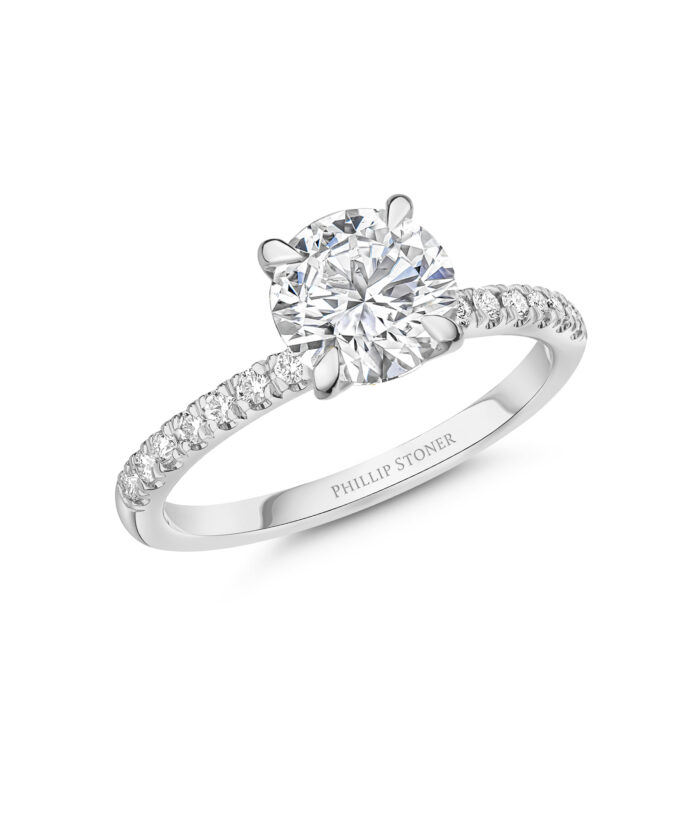 1.5ct Round Brilliant Cut Diamond Set Nova Platinum Engagement Ring - Phillip Stoner The Jeweller