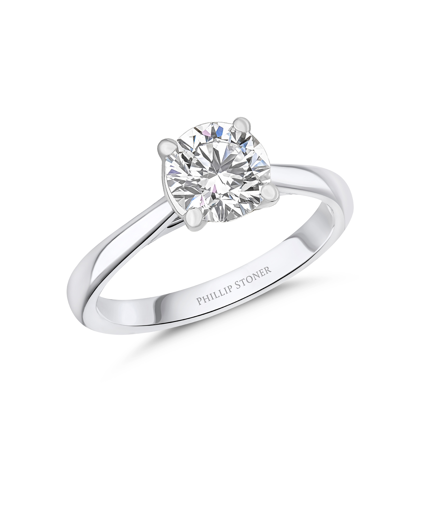 1.20ct Round Brilliant Cut Diamond Single Stone Engagement Ring - Phillip Stoner The Jeweller