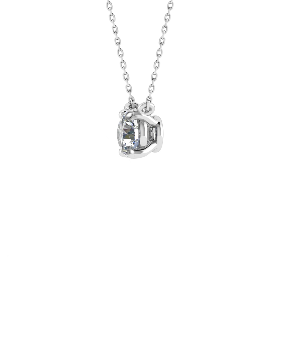 Platinum Round Brilliant Cut Lab Grown Diamond Pendant Setting