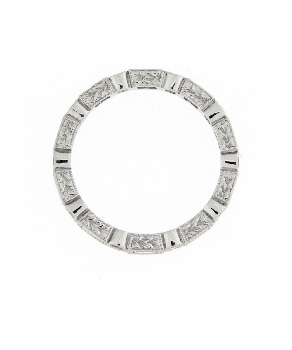 Ungar & Ungar Baguette & Round Cut Diamond Eternity Ring Detail