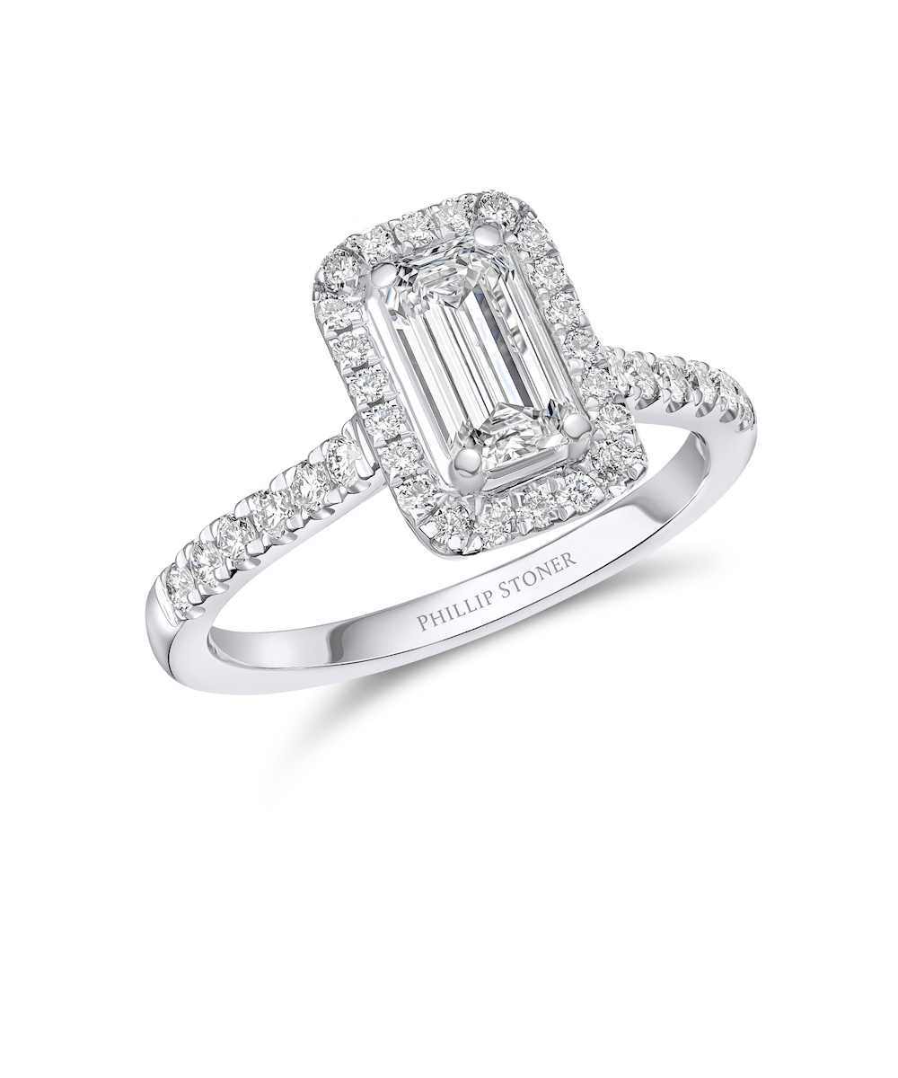 1.20ct Emerald Diamond Thea Engagement Ring - Phillip Stoner the Jeweller