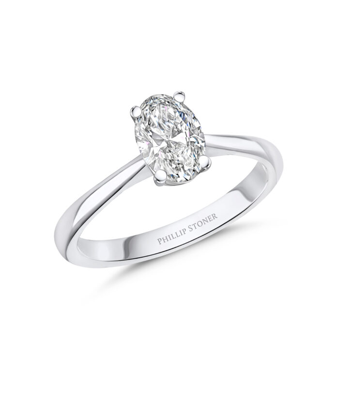 1ct Oval Cut Diamond Solitaire Engagement Ring