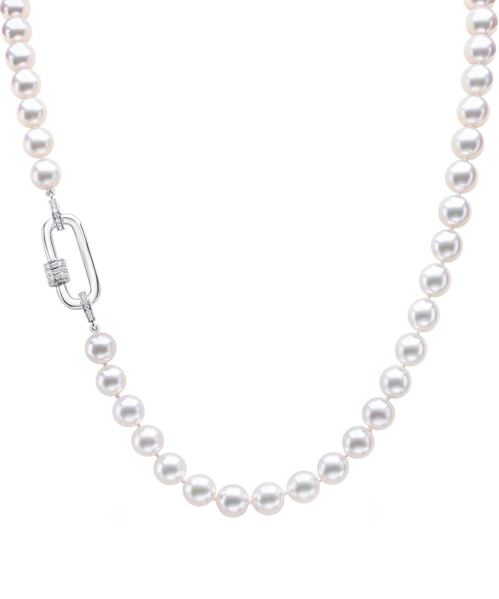 6mm AAA Akoya Pearl & Diamond Collar