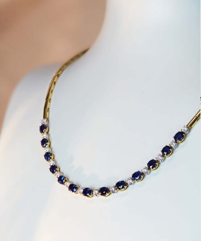 Picchiotti Sapphire & Diamond Collar Necklace