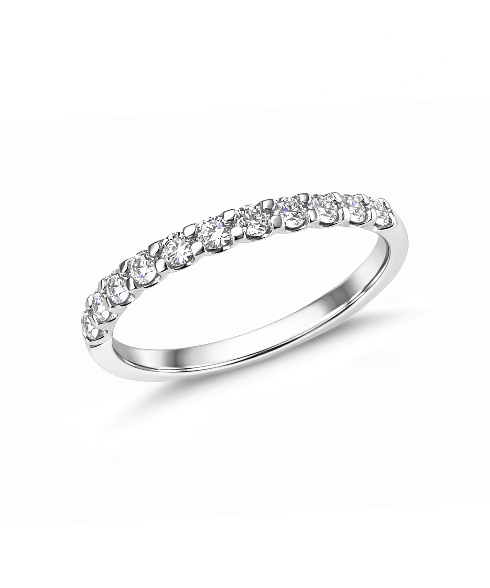 Platinum 0.32tcw Round Brilliant Cut Diamond Eternity Ring