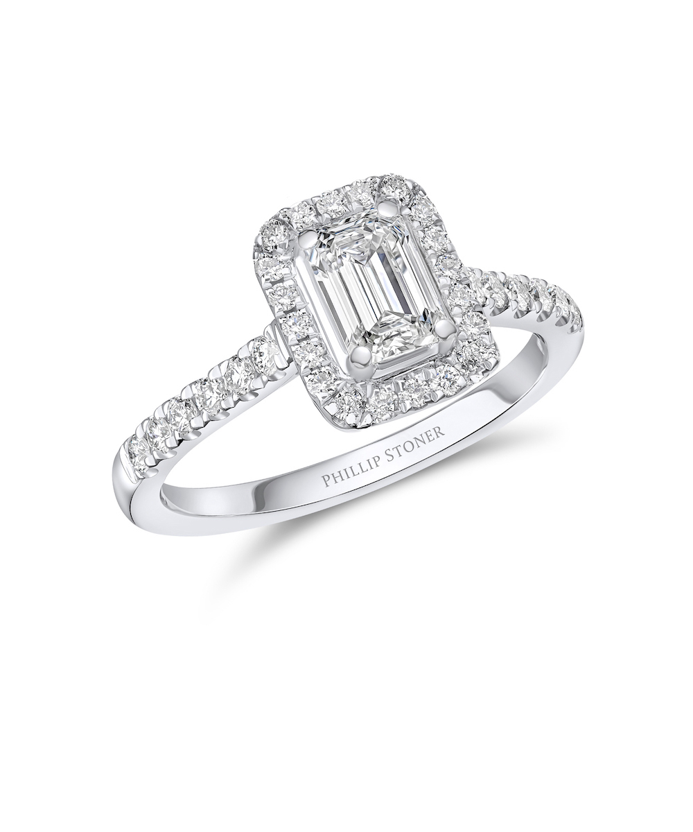 1ct Emerald Diamond Thea Engagement Ring - Phillip Stoner the Jeweller