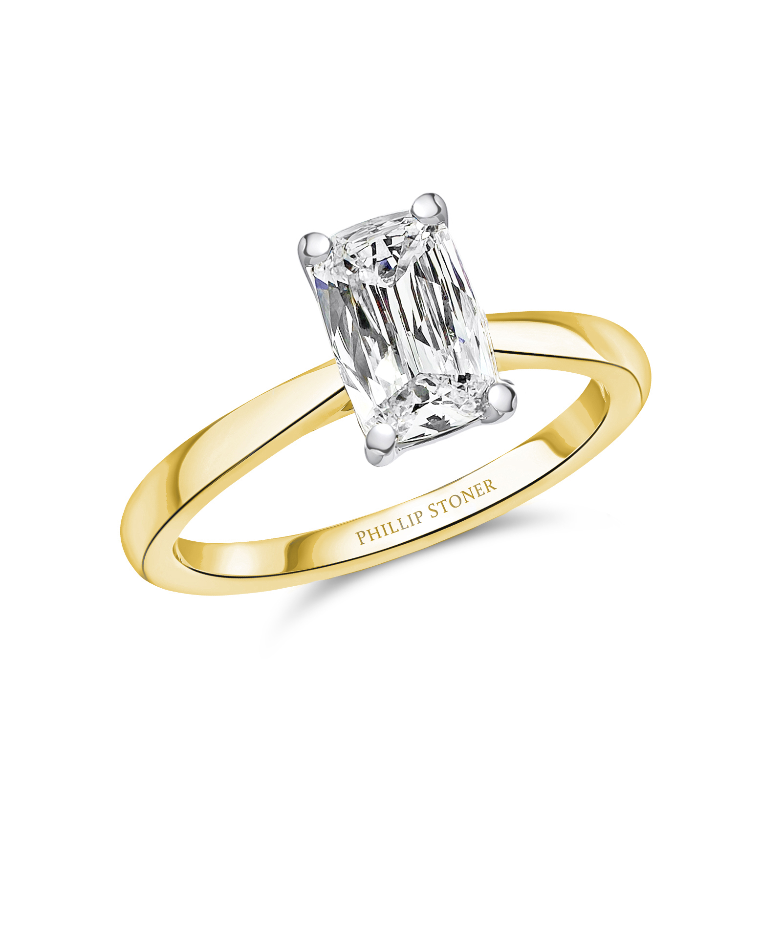 1.00ct Cushion Brilliant Cut DIamond Solitaire Engagement Ring - 18ct Yellow Gold