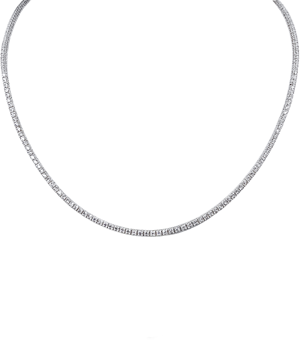 18ct White Gold Diamond Collar Necklace