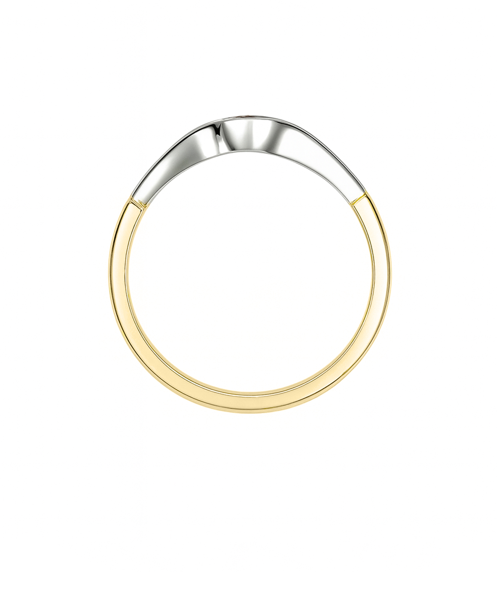 9ct Gold Two-Tone Pink Tourmaline Dress Ring