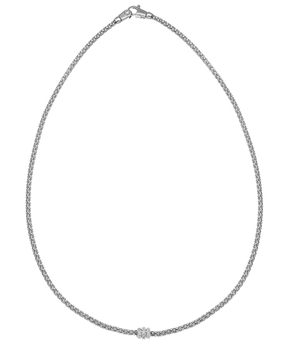 Chimento 18ct White Gold Melagrano Collar Necklace with Diamond Rondelle